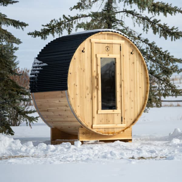 2 Person Cedar Barrel Sauna - 4ft Long